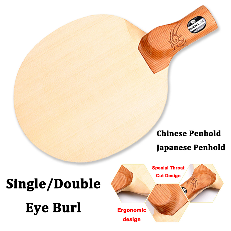 Xiom Blade Table Tennis - Special Throat Cut Design 1-Ply Hinoki