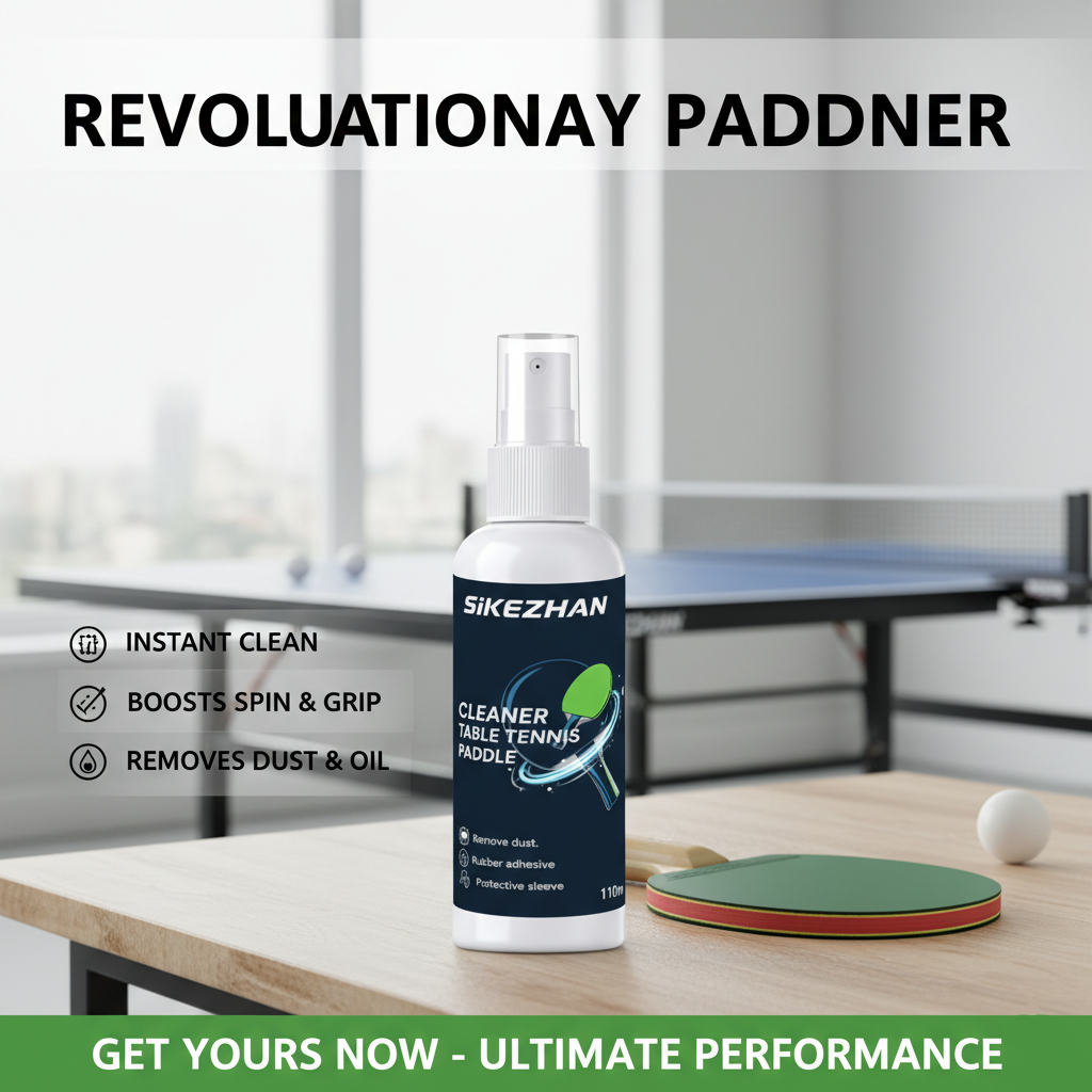 Table Tennis Club - Ping Pong Paddle Cleaner Spray Table