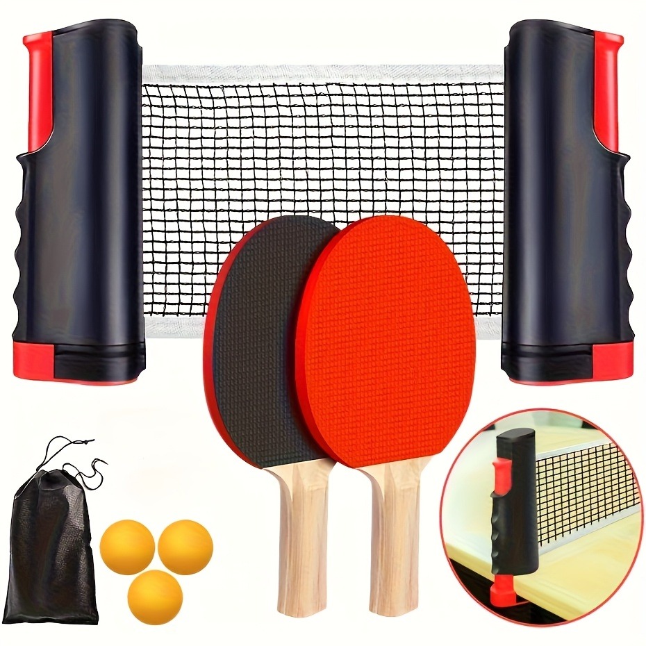 Table Tennis Bat Butterfly - Portable Table Tennis Set with Rack