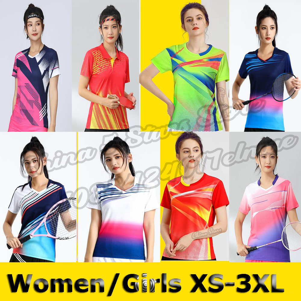 Table Tennis Jersey - New Women's Tennis Shirts, Girl's Badminton
