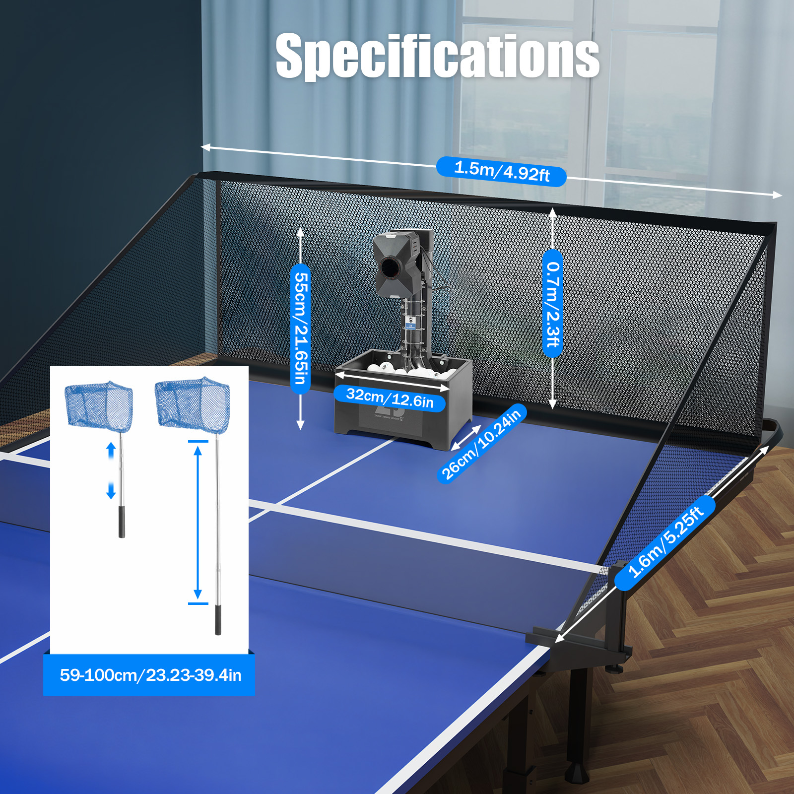 Table Tennis Robot with Net&10 – Table Tennis Single recenzja i cena