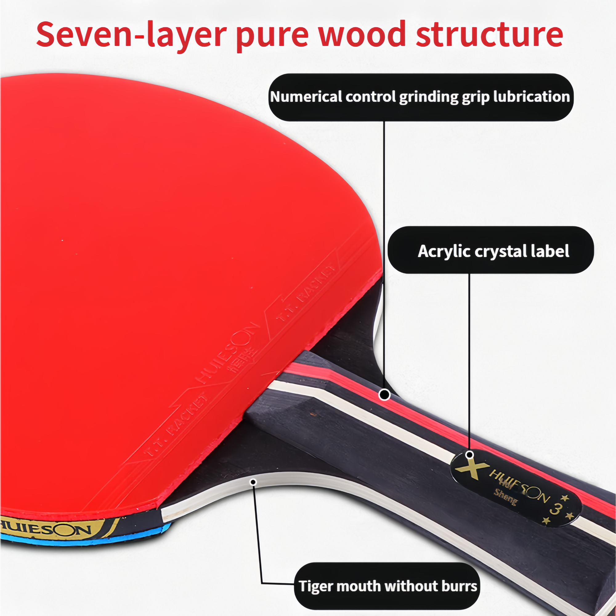 HuIESon Official Professional  – Table Tennis Bat Butterfly recenzja i cena