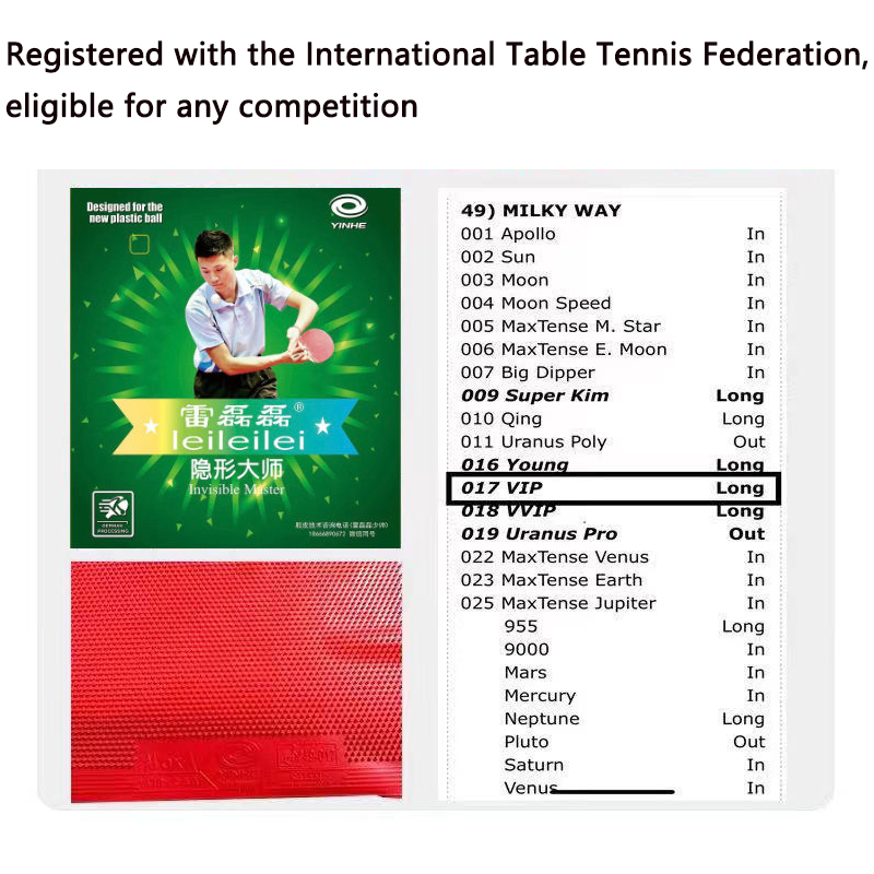 YINHE Long Pimples OX Table Te – Table Tennis Single recenzja i cena