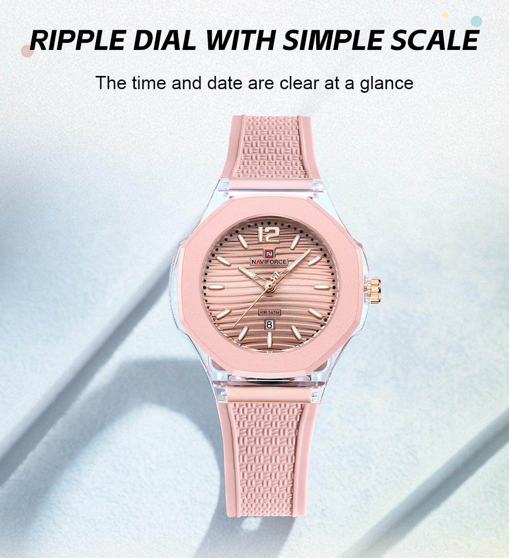 NAVIFORCE Women's Quartz Watch – Edge Tape Roll recenzja i cena
