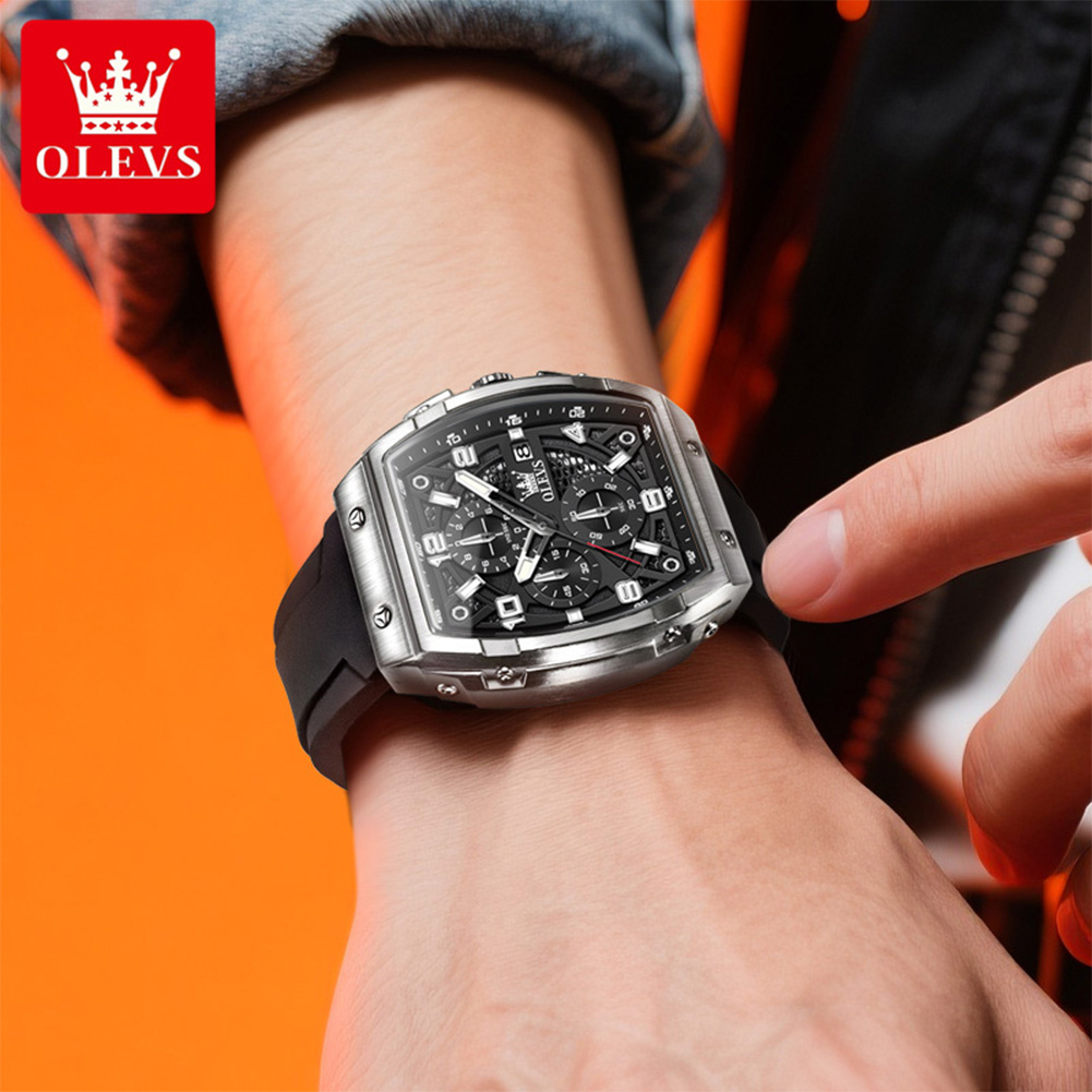 OLEVS Men Watches 2976 Luxury  – Edge Tape Roll recenzja i cena