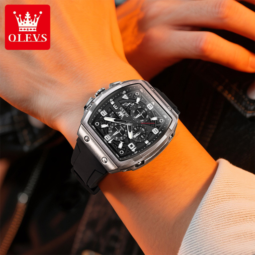 OLEVS Men Watches 2976 Luxury  – Edge Tape Roll recenzja i cena