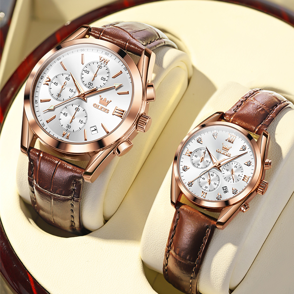 OLEVS Couple Watch for Men Wom – Edge Tape Roll recenzja i cena