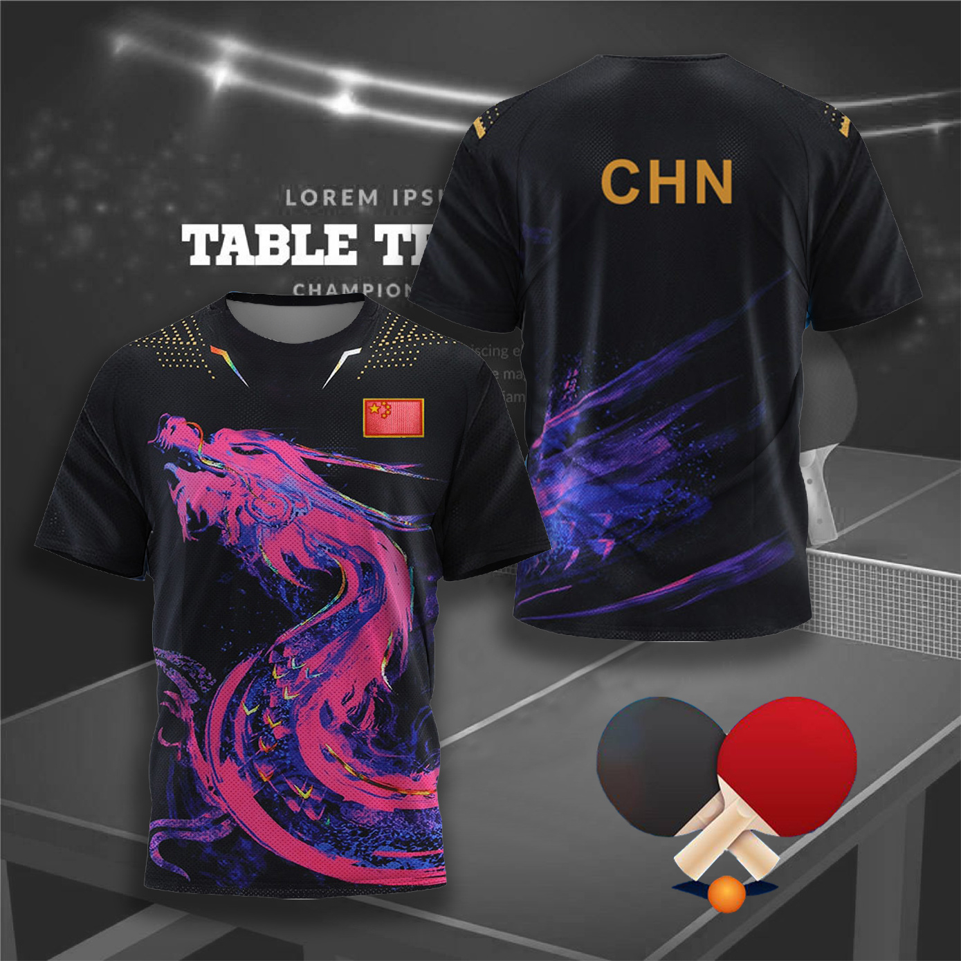 CHINA Dragon Table Tennis Grap – Table Tennis Xu Xin recenzja i cena