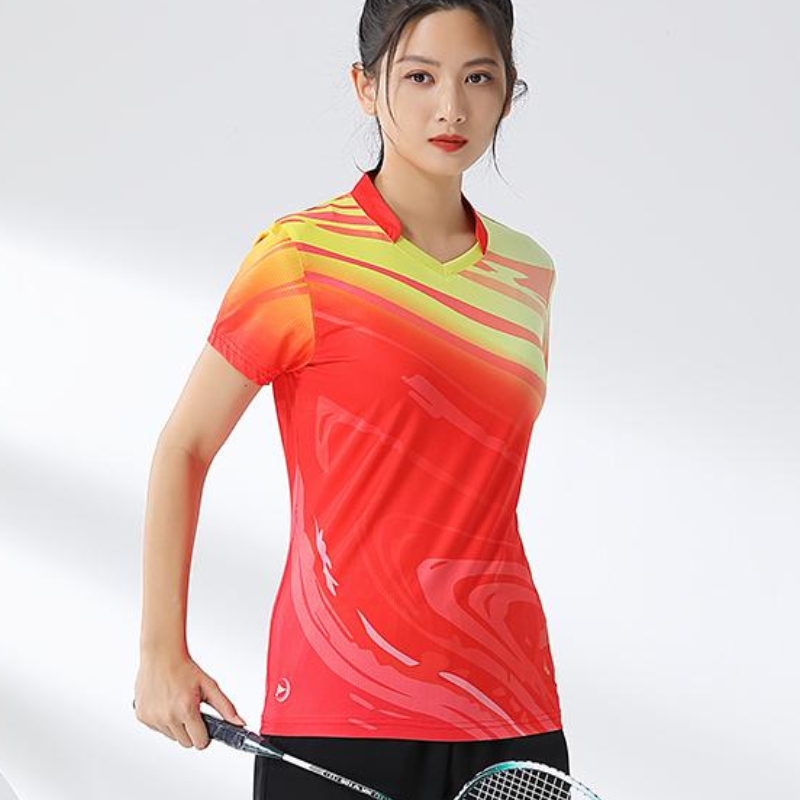 Women Badminton Shirt Print Go – Table Tennis Jersey recenzja i cena
