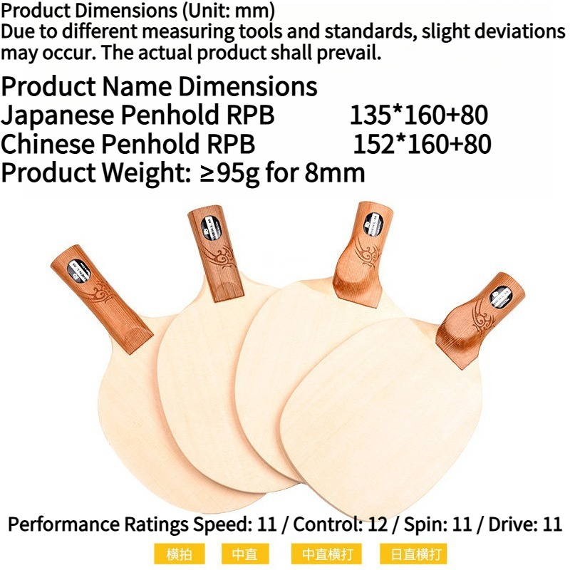Shenlongmu 1-Ply Hinoki Table  – Table Tennis Xu Xin recenzja i cena